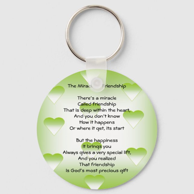 Porte-clés Le miracle de l'amitié (Recto)