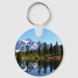 Porte-clés Le mont Shuksan pendant la journée ensoleillée