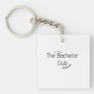 Porte-clés le nom de club de célibataire année élégant tendan