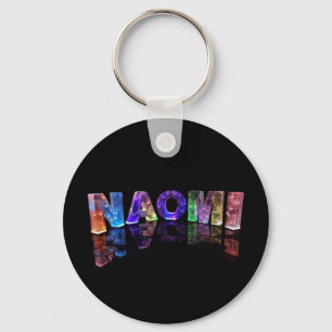 Porte-clés Le nom Naomi en lumières 3D (photo)