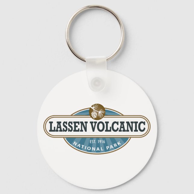 Porte-clés Le Parc national volcanique de Lassen (Recto)