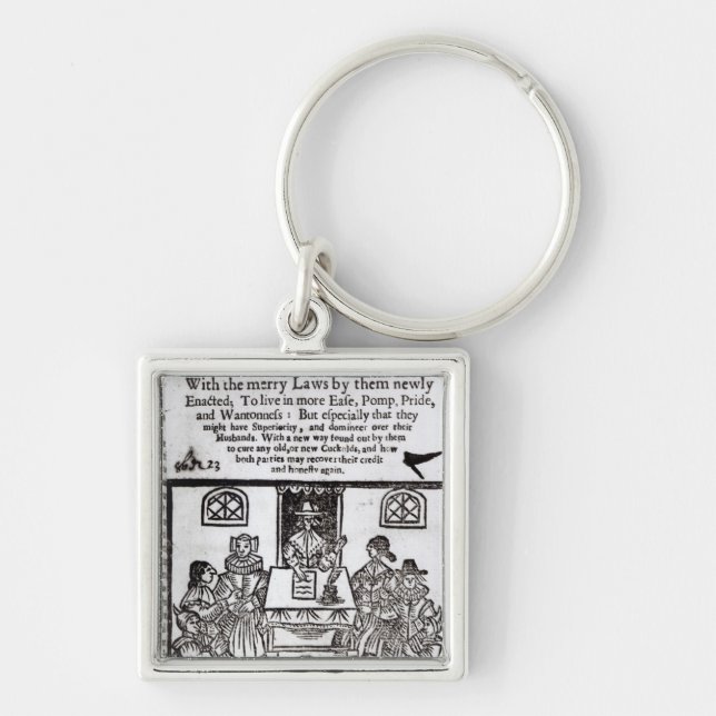 Porte-clés Le Parlement des femmes, 1656 (Devant)