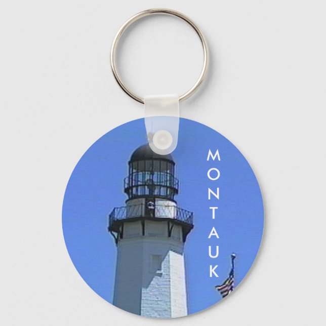 Porte-clés Le Phare De Montauk, Les Hamptons, NY (Recto)