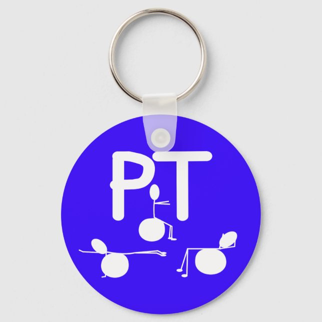 Porte-clés Le physiothérapeute offre un graphisme unique (Recto)