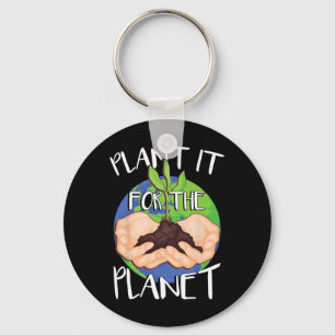 Porte-clés Le plante Pour La Planète