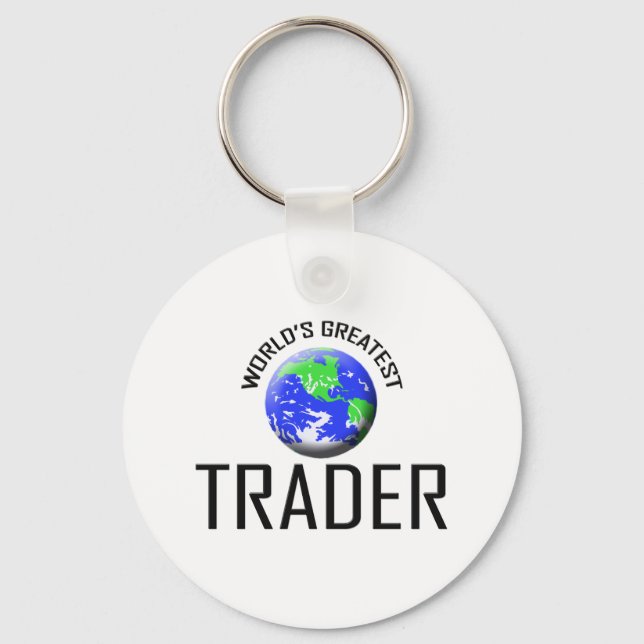 Porte-clés Le plus grand trader du monde (Recto)