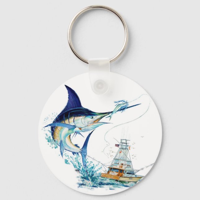 Porte-clés Le poisson-voilier prend l'appât (Recto)