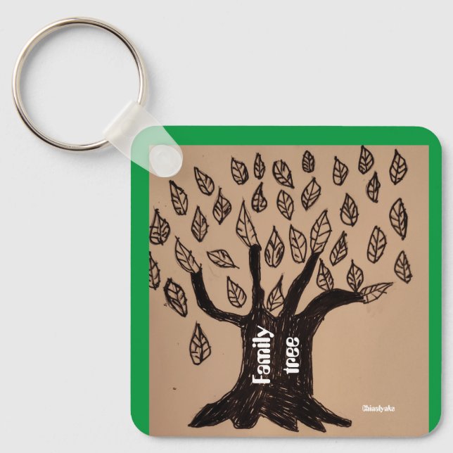 PORTE-CLÉS LE PORTE - CLÉ ARBRE FAMILIAL (Recto)