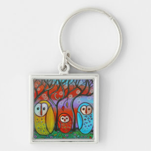 Porte-clés Le Porte - clé de la famille Owl