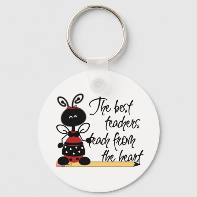 Porte-clés Le Porte - clé de l'enseignant de Ladybugs (Recto)