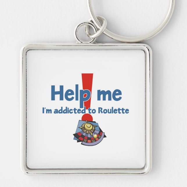 Porte-clés Le porte - clé de l'intoxiqué de roulette (Devant)
