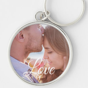 Porte-clés Le porte - clé du couple de photo personnalisé par