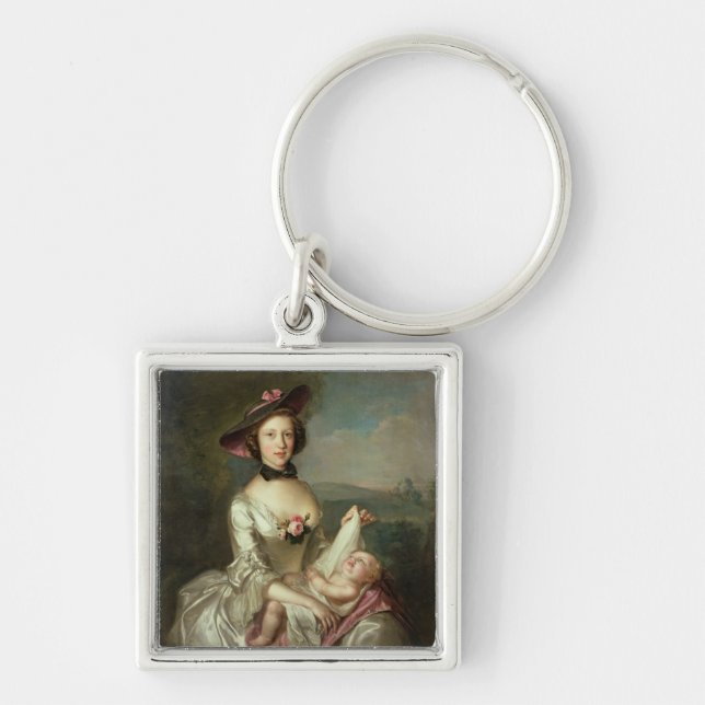 Porte-clés Le portrait de Madame, a indiqué pour être (Devant)