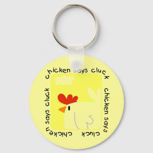 Porte-clés Le poulet indique des T-shirts et des cadeaux de g