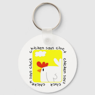 Porte-clés Le poulet indique des T-shirts et des cadeaux de g