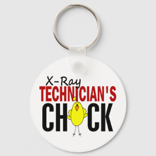 Porte-clés Le poussin du technicien de rayon X