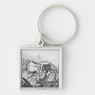 Porte-clés Le premier théâtre de globe ou théâtre rose