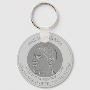Porte-clés Le président Barack Obama Silver Coin.