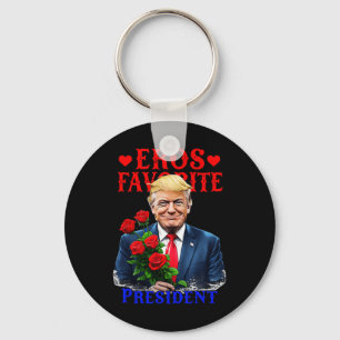 Porte-clés Le Président Favori Eros Funny Trump Est Mon Valen