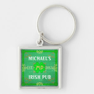 Porte-clés Le Pub irlandais créent votre propre vert