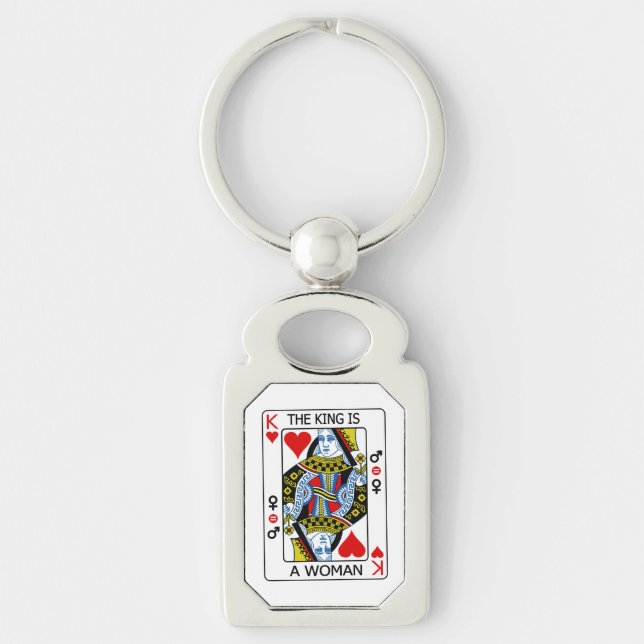 Porte-clés Le roi est une femme (Devant)