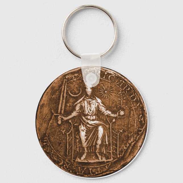 Porte-clés Le Roi Richard I, Le Coeur Lion (Recto)