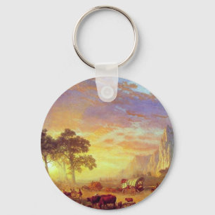 Porte-clés Le sentier de l'Oregon - Albert Bierstadt
