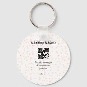 Porte-clés Le site web mariage scanner code QR pour les détai