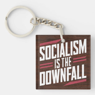 Porte-clés Le socialisme est la chute et le capitalisme est l