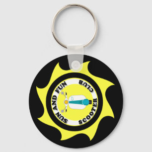 PORTE-CLÉS LE SOLEIL ET PORTE - CLÉ DE LOGO D'AMUSEMENT
