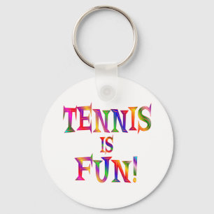 Porte-clés Le tennis est amusement