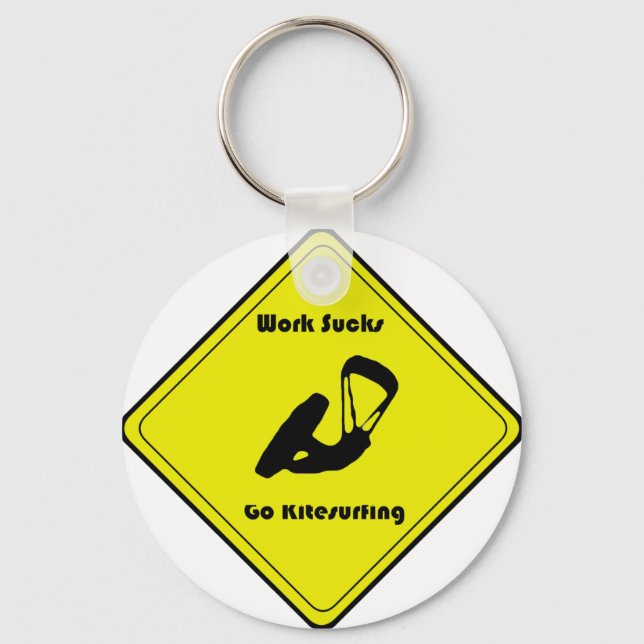 Porte-clés Le travail est toujours nul (Recto)