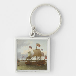 Porte-clés Le Trois-Maître "Britannia" à Rotterdam, 1698