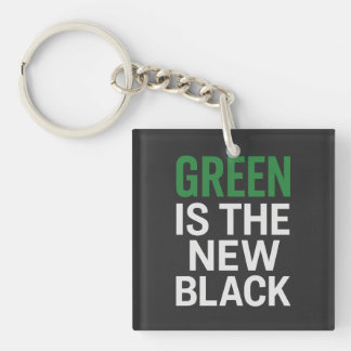 PORTE-CLÉS LE VERT EST LA NOUVELLE NOIRE