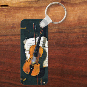 Porte-clés Le Vieux Violon, peinture d'art