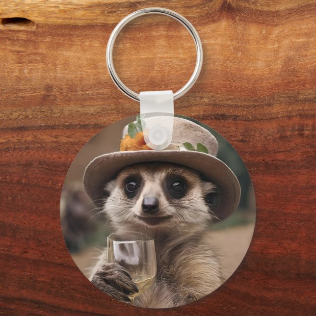 Porte-clés Le Vin De Granny Meerkat, (Recto)