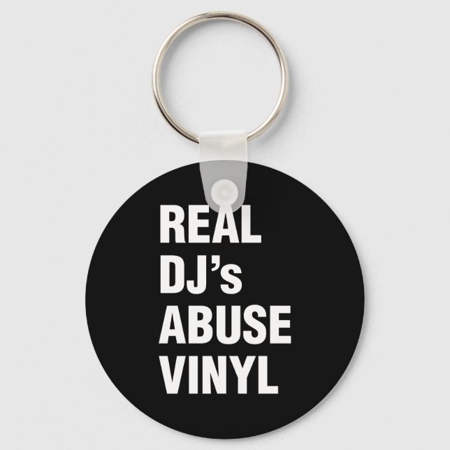PORTE-CLÉS LE VINYLE DE LA VIOLENCE DE VÉRITABLE DJ (Recto)