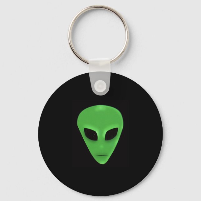 Porte-clés Le visage Alien de Little Green Man (Recto)