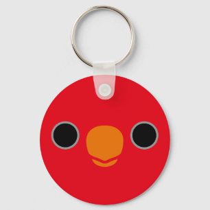 Porte-clés Le visage d'une gloire rouge