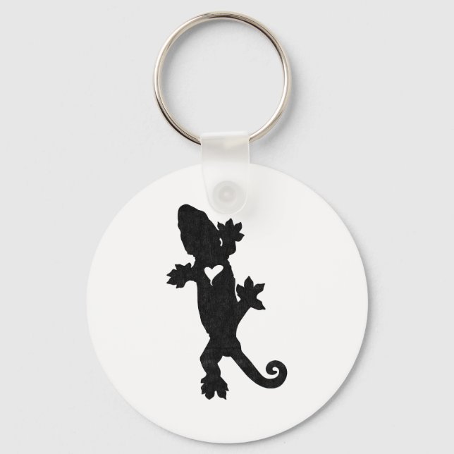 Porte-clés Leachie New Caledonian Gecko Artsy Distressed  (Recto)