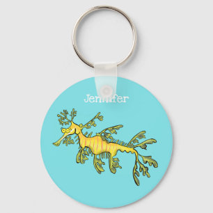 Porte-clés leafy sea dragon cartoon keychain
