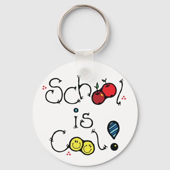 Porte-clés L'école est Porte - clé Cool (Recto)