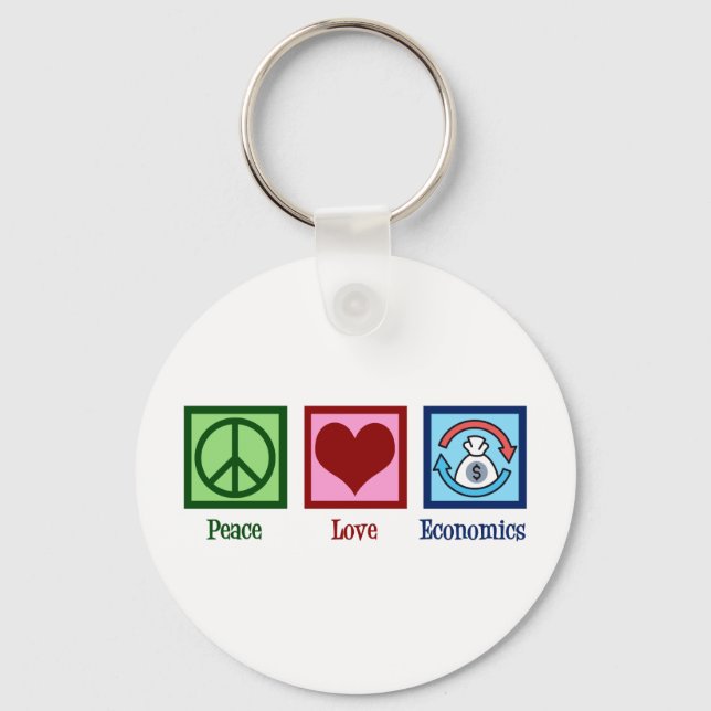 Porte-clés L'économie de l'amour pour la paix (Recto)
