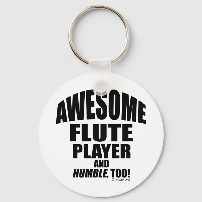 Porte-clés Lecteur Flute génial (Recto)