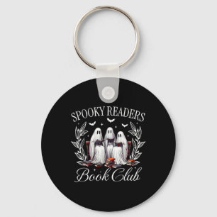 Porte-clés Lecteurs éffrayants Book Club Funny Ghost Enseigna