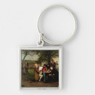 Porte-clés Lecture des nouvelles