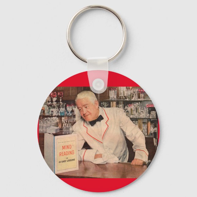 Porte-clés lecture d'esprit au bar (Recto)