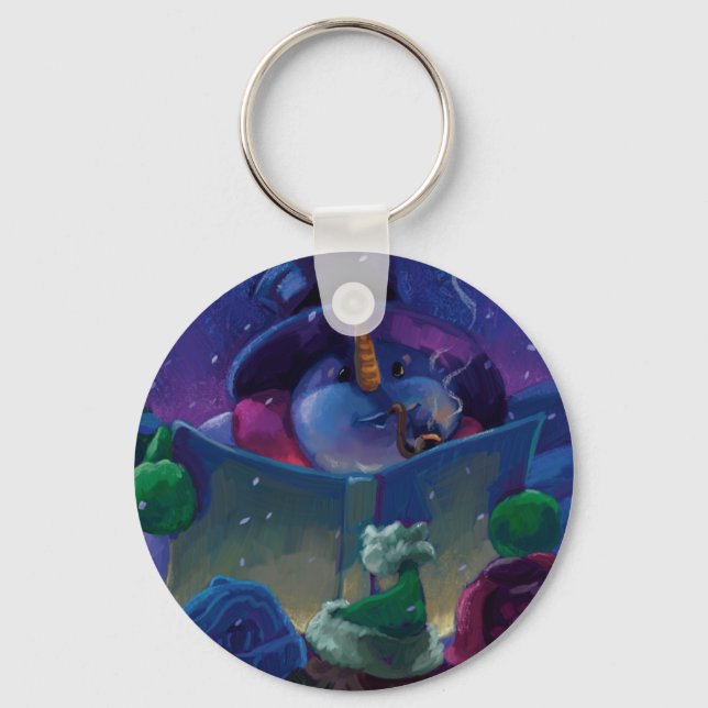 Porte-clés Lecture hivernale (Recto)