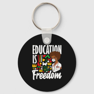Porte-clés L'éducation à l'histoire des Noirs est liberté