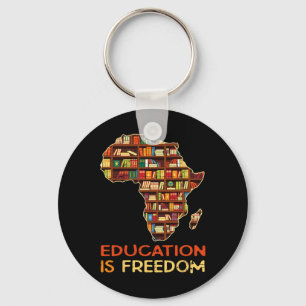 Porte-clés L'éducation est la liberté Histoire noire afro-amé
